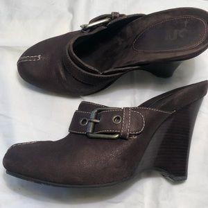 G Series Cole Haan brown mules